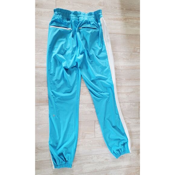 Lululemon 8 Work It Out Track Pant Kayak‎ Aquamarine Whitr Size 8 Pckts - Picture 2 of 11